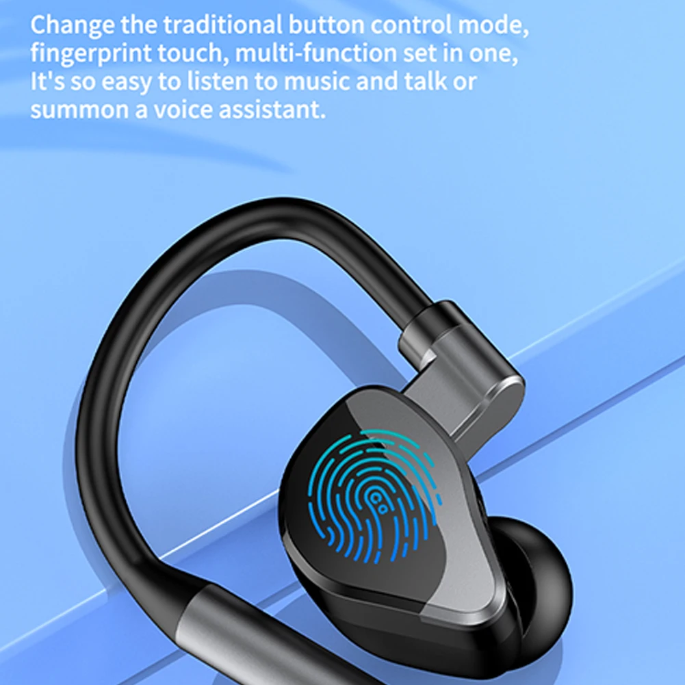 Business Earphones Wireless Headphones Bluetooth-Compatible Headset Microphone Rechargeable Standby Car Driving Sport Handsfree