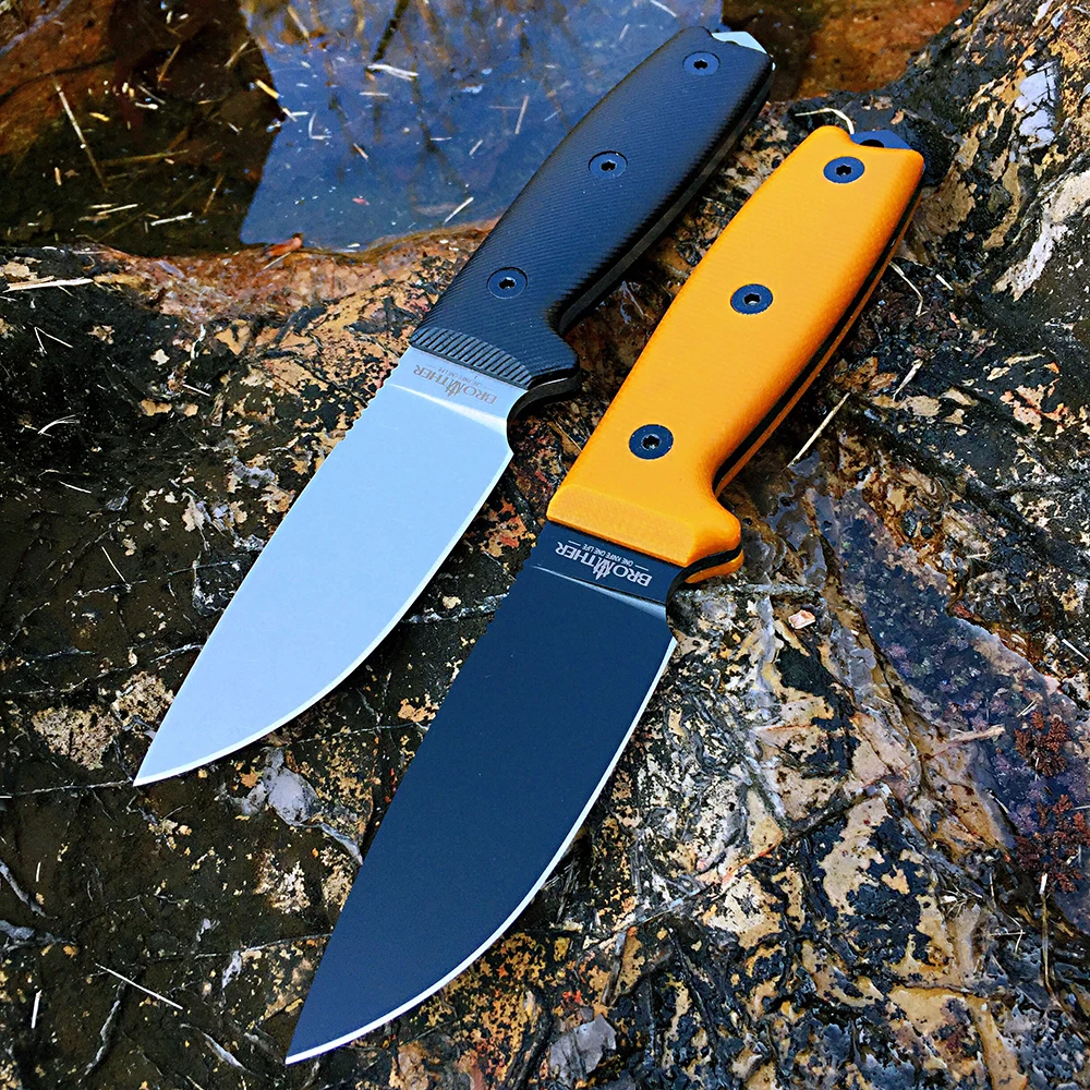 [Minghong Brother F016 ] Fixed Blade Bushcraft Knife Full tang Hunting Straight Knives Camping tactical Survival Knife Tool