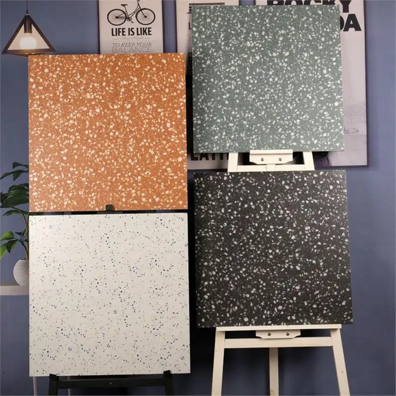 Grindstone brick outdoor 600x600 engineering tile Nordic floor tile orange dark green antique brick