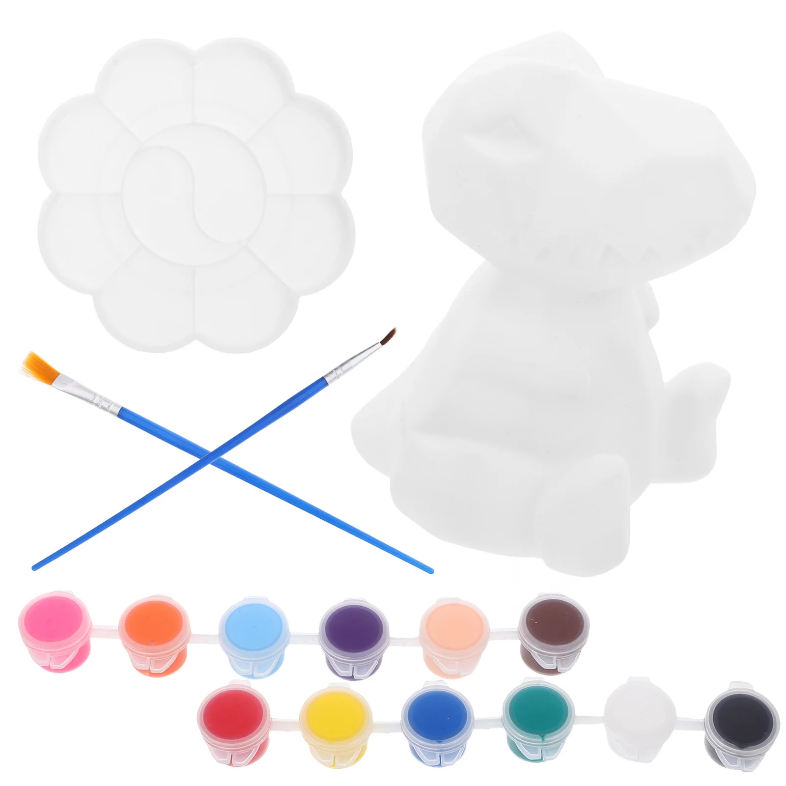 Zestaw do samodzielnego malowania lampki dinozaura DIY, geometryczna lampka nocna, kreatywne rękodzieło, artystyczna dekoracja, unikalna lampka stołowa do sypialni