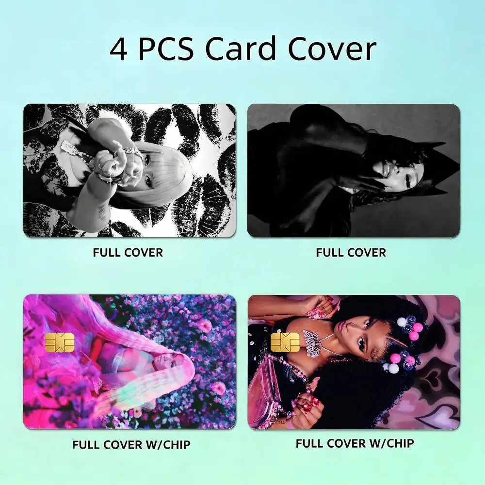 

Singer star N-Nicki Minaj HD Waterproof Card Skins Protective Stickers for Credit Bank Game Cards