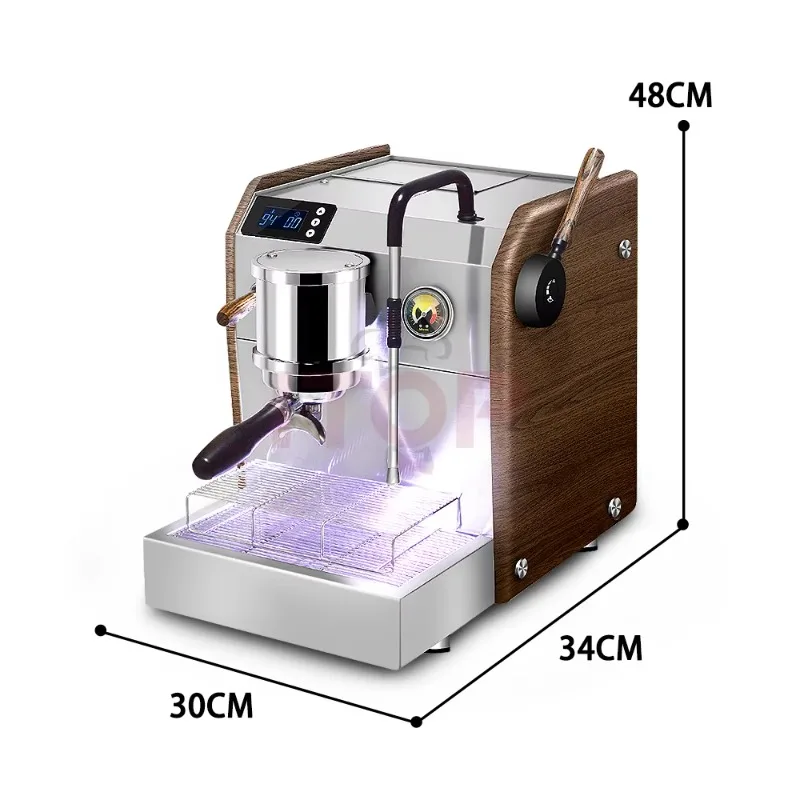 Commercial electric espresso machine with milk frother