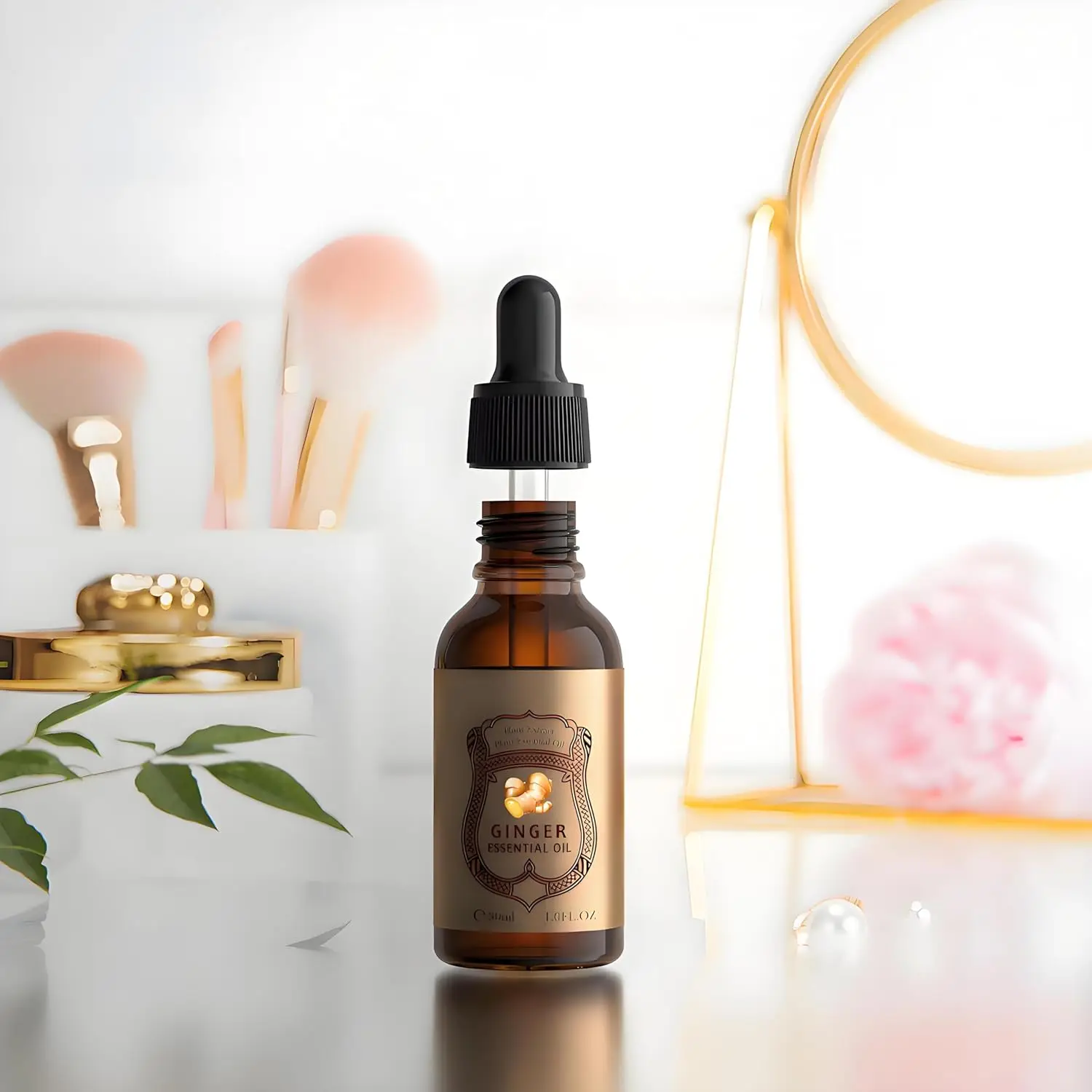 Ätherisches Ingweröl 30 ml – Natürlicher Pflanzenextrakt zur Hauterneuerung, Aromatherapie, Massage und Heißkompressentherapie