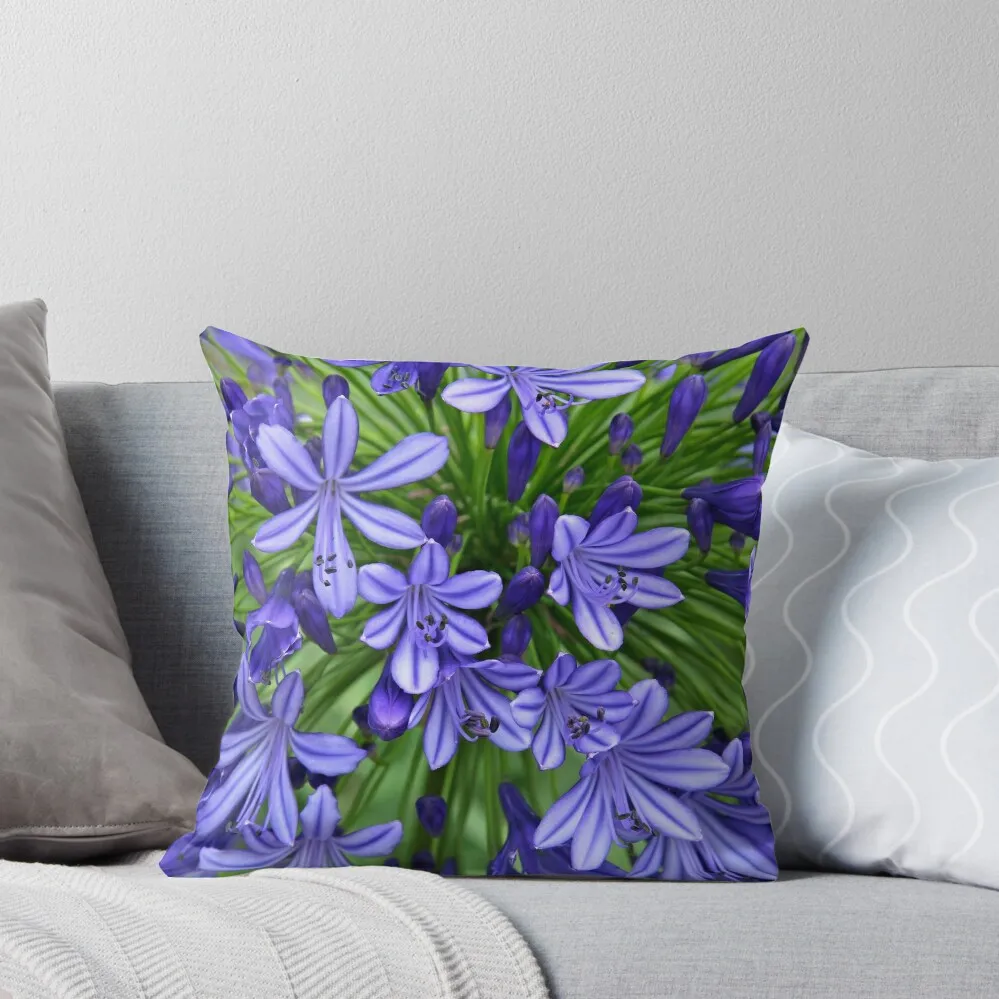 

Agapanthus (landscape) Throw Pillow pillows decor home luxury home accessories Sofa Pillow Cover pillow