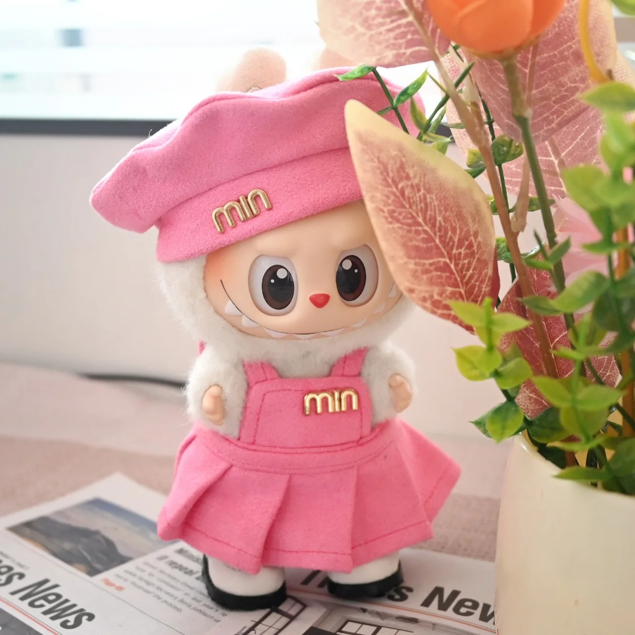 Korean Style 17cm Doll Clothes For Labubu Macaron Dress Outfit With Hoodie Skirt  Figure Perfect Gift Spring Summer Collection