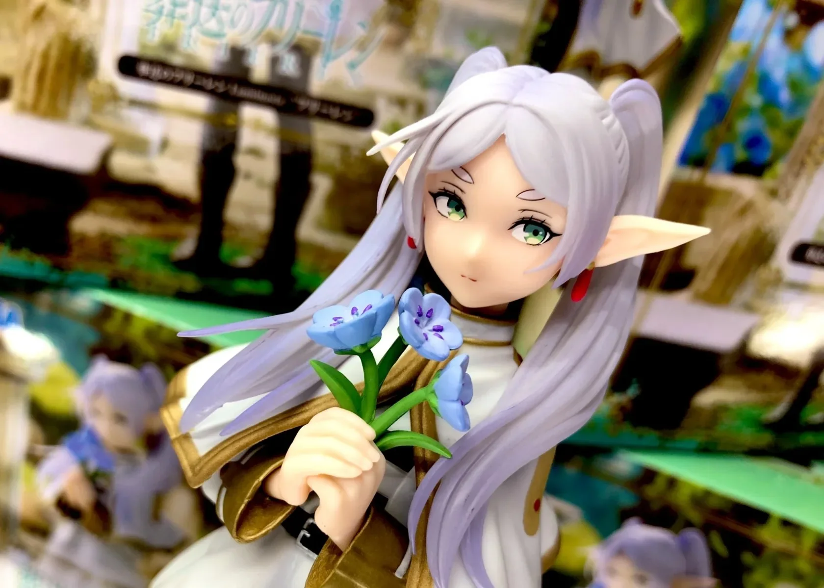 Mainan Model figur Anime asli baru di luar perjalanan SEGA Luminasta Frieren mainan koleksi figur aksi anak laki-laki PVC