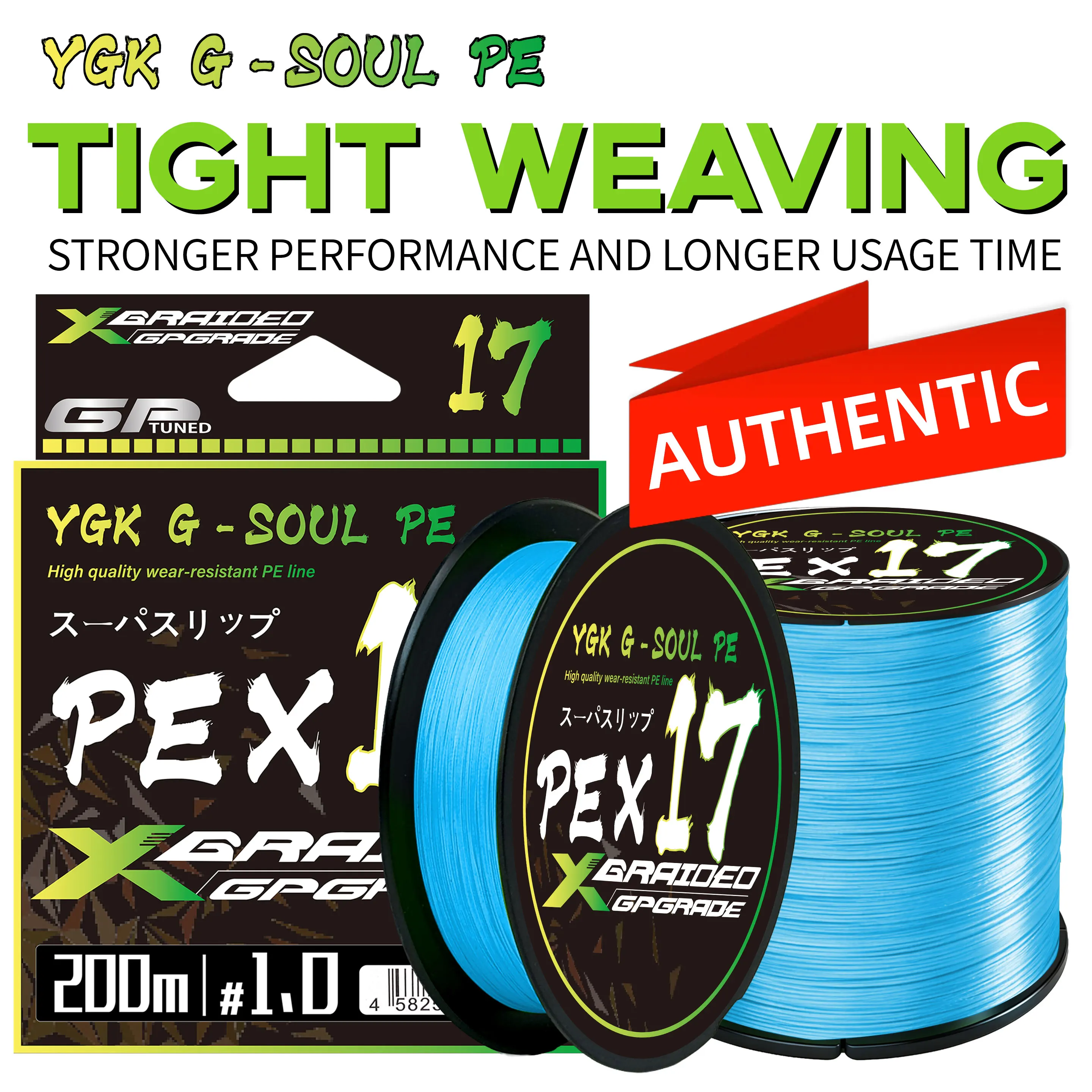 NUEVO Hilo de Pesca Trenzado YGK X8/12/17 Hebras 150/200/300/500M PE Multifilamento Súper Resistente Línea de Pesca Japonesa Multicolor