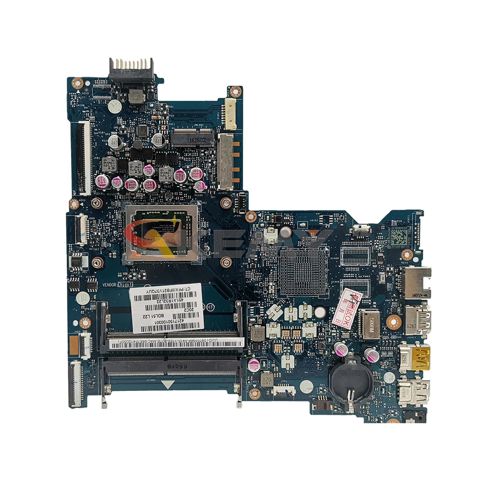 LA-D713P Mainboard For HP Pavilion 15-BA Laptop Motherboard With A10-9600P CPU 100%