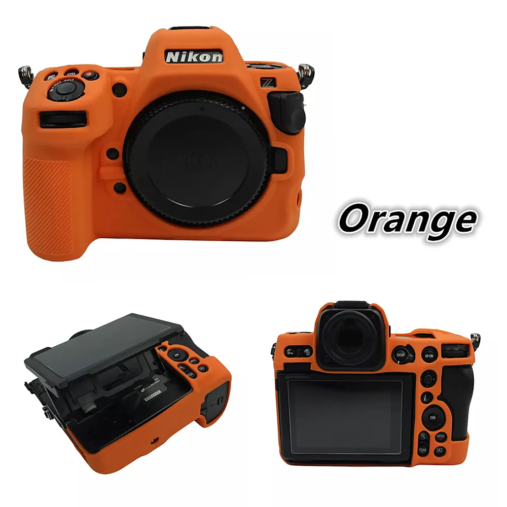 For Nikon Z8 Silicone Armor Skin Case Protective Body Cover Protector Camera Bag Anti-skid Texture Design