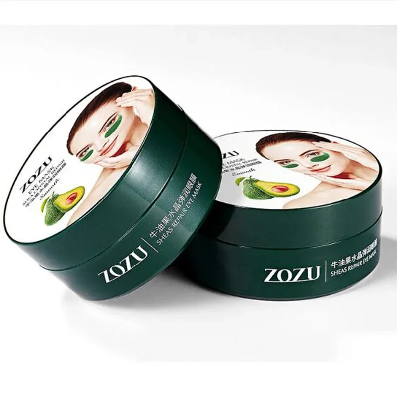 30 Pairs/box Avocado Eye Mask Nourishing Moisturizing Hydration Eye Patches Dark Dircles Remove Wrinkle Eye Skin Care