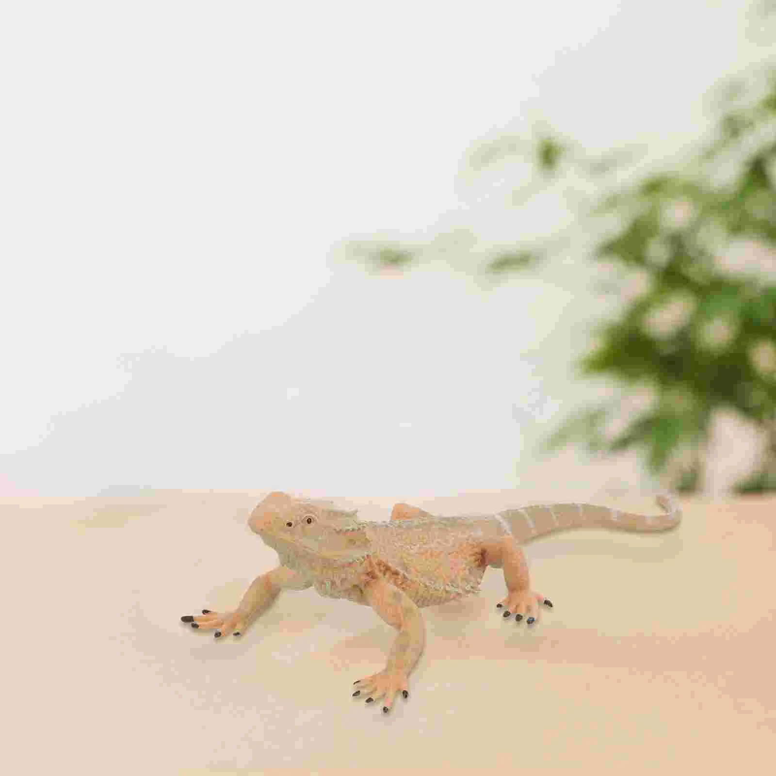 Miniature Landscape Ornament Lizard Model Toy Decor Reptile Figurine Animal Statue Plastic Child