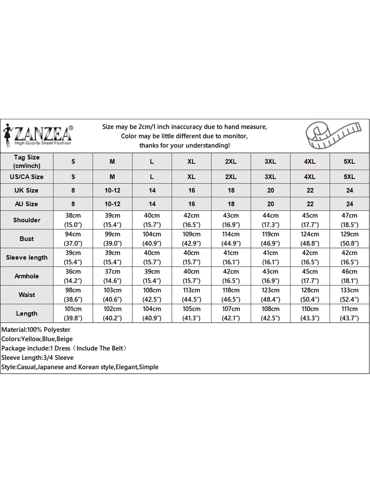 ZANZEA Donne 2024 Vestaglie Stile Cinese O-Collo Stampato Abito Midi Vintage Manica 3/4 Abiti Lunghi Holiady Autunno Bottoni Abiti