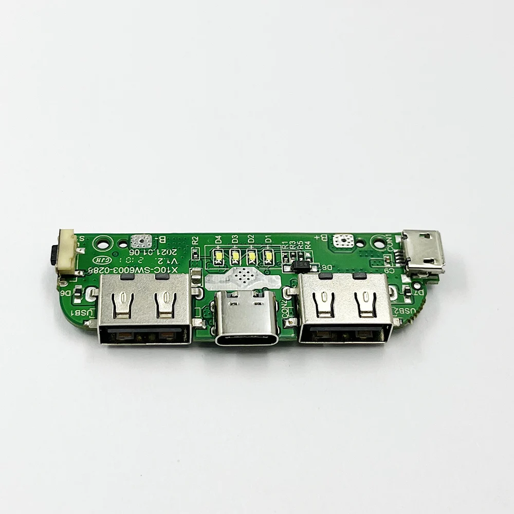 SW6003 DC 5V 2.4A Dual USB Charging Circuit Board Type-C Fast Charger Module for Li-ion Battery DIY Power Bank