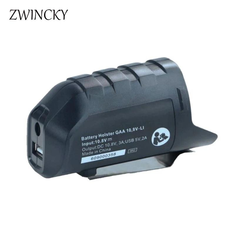 ZWINCKY – étui de chargeur adaptateur USB de remplacement pour batterie Li-ion professionnelle BOSCH 10.8V/12V BHB120