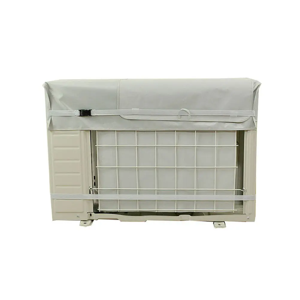 

Outdoor Air Conditioner Unit Cover Waterproof Dustproof Uv Resistant Silver Polyester for Ac Protection All Year