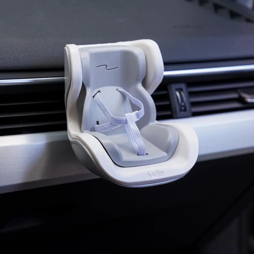 Puppenzubehör für Labubu Mini Plüsch-Autositz Sicherheitssitz mit Auto-Lüftungsornament Auto-Dekoration – Detail 22