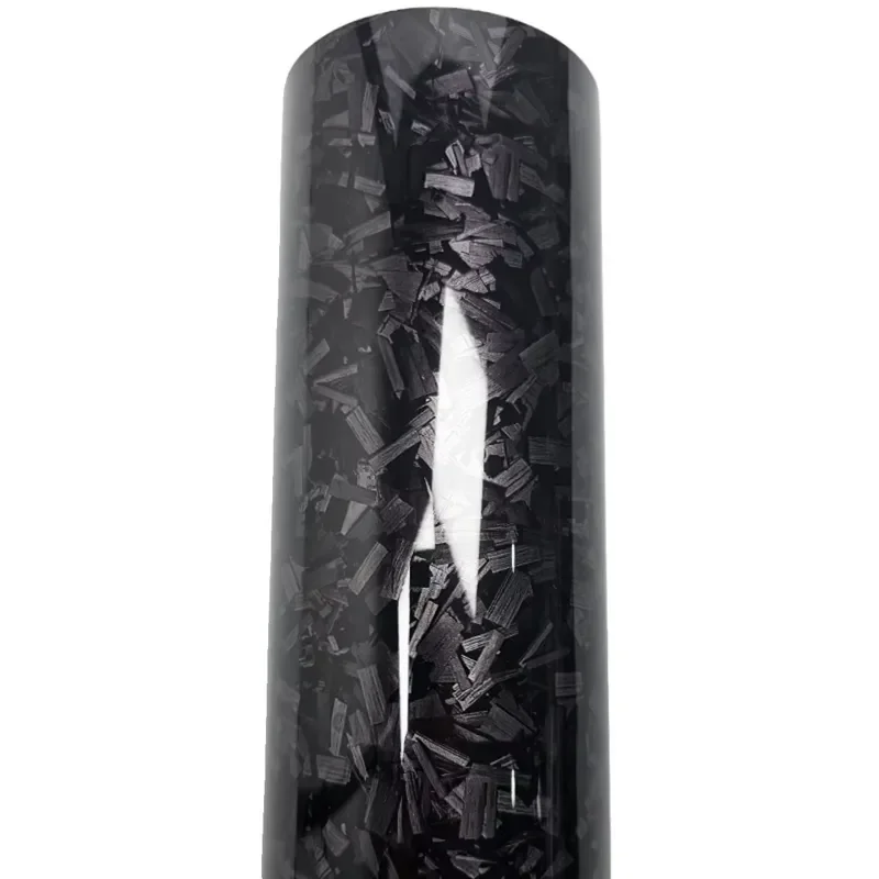 Glossy Black Forged Carbon Fiber Vinyl Car Wrap Ghost Camo Self Adhesive DIY Styling Interior Stickers