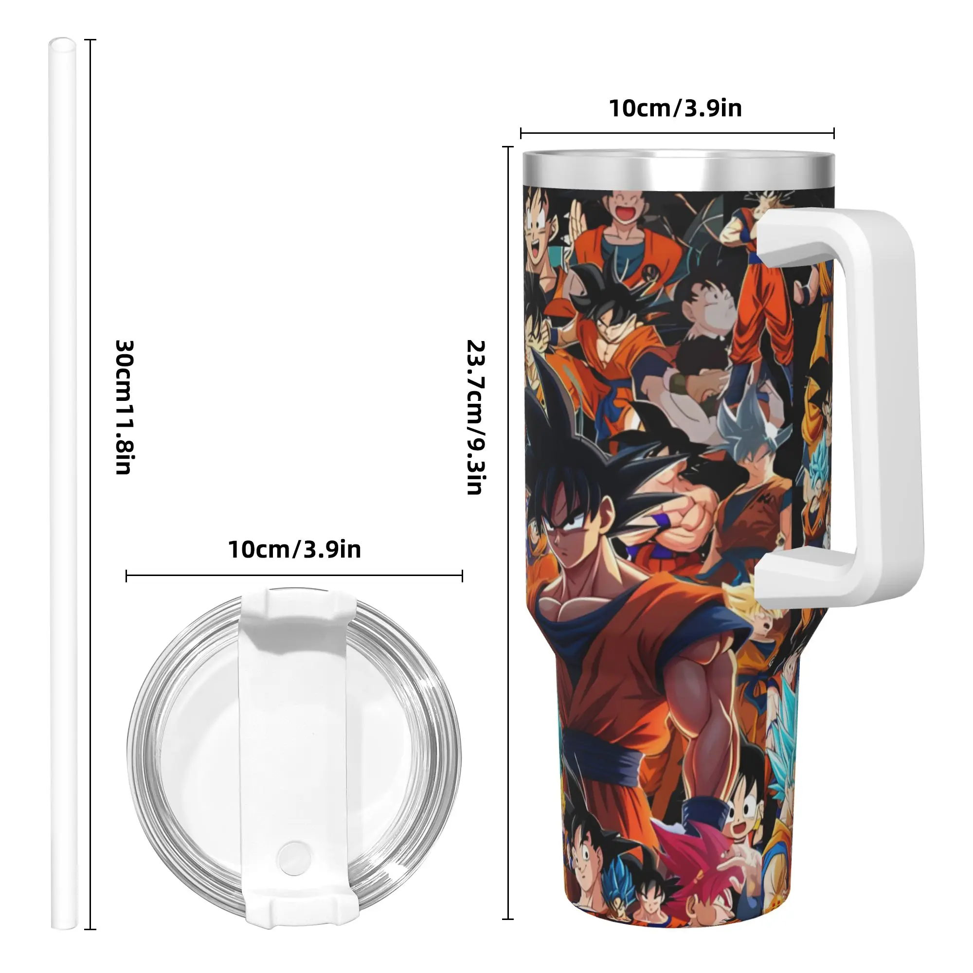 D-Dragons Ball Anime Tumbler  Hot Drinks Water Bottle Leakproof Stainless Steel Thermal Cups Graphic Travel Mugs Cup view 4