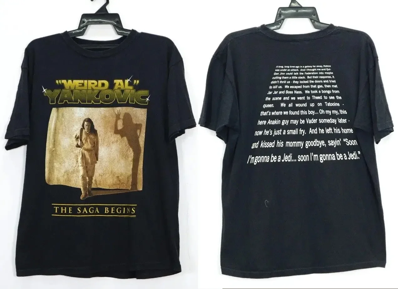 Weird Al Yankovic The Saga Begins 2010 Tour 2 Sided T SHIRT Size S-5XL