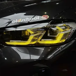 Yellow DRL Daylight Led Boards Bright Agnel Eyes Lightsource For 2022 2023 BMW X3 X4 X3M X4M G01 G02 F97 F98 Laser Headlight