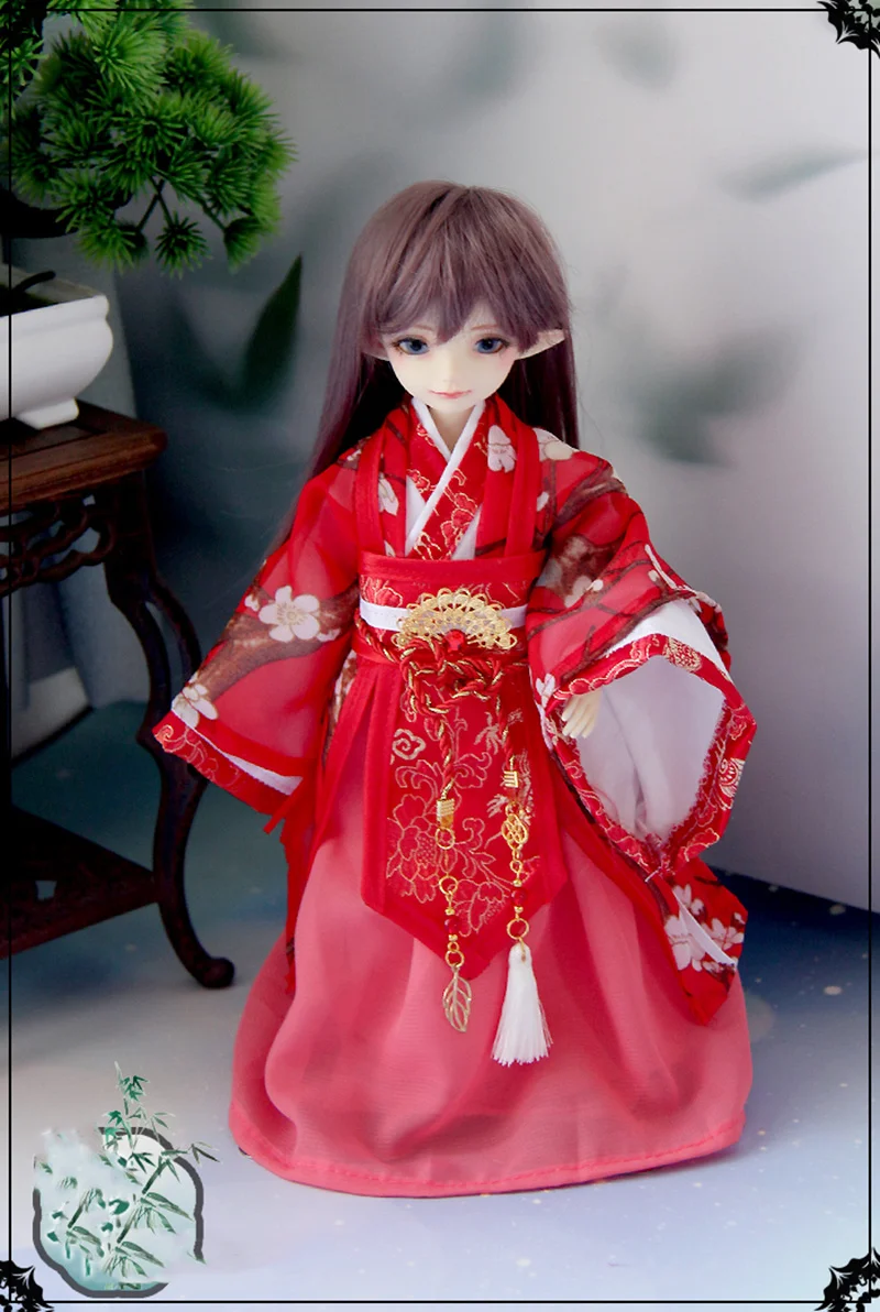 Costume ancien de fée BJD, Robe Hanfu chinoise pour YOSD fille ou garçon, vêtements de poupée, accessoires A1187, échelle 1/6