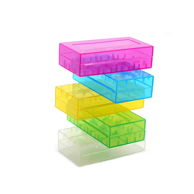 Etui na baterie 18650 PVC Twarde plastikowe etui na baterie 18650 16340 Etui na baterie Uchwyt na 2 sztuki baterii 18650/4 sztuki baterii 16340