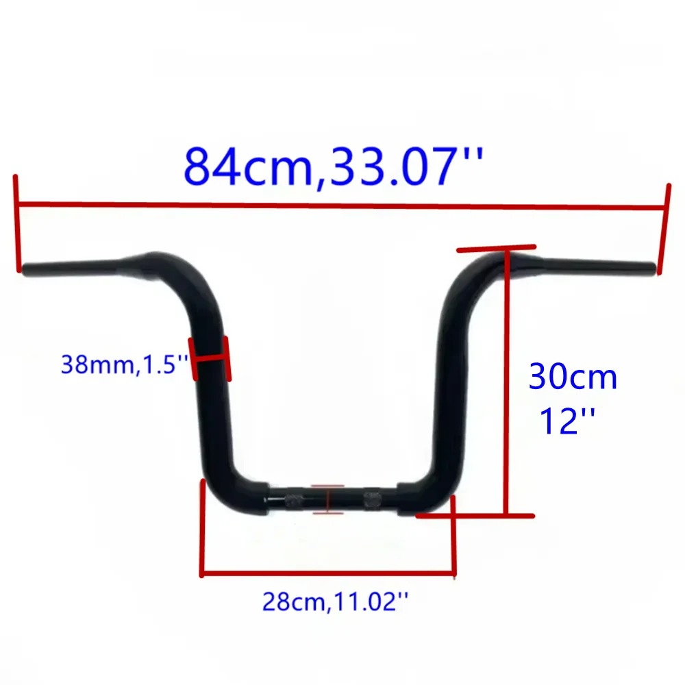 مقود شماعات القرد 1-1/2 بوصة 10 بوصة 12 بوصة 14 بوصة مرتفعة لدراجة Harley Softail Dyna Street BOB FXBB 114 FXBBS 2025-2026 #6