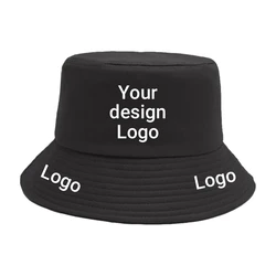 Custom Bucket Hat With Your Logo,Personalized Your Own Design Text Photos Image Bucket Hats For Women Black Fisherman Cap Unisex