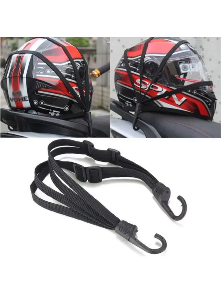 AliExpress NONE High-Elasticity Motorcycle Helmet Tie-Down Strap - Adjustable Luggage Elastic Cord for E-Bike/Motorcycle - Durable Accessories