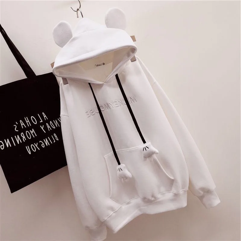 Female Sweatshirt Kawaii Hoodies Cartoon Hoodie Pullover Sweatshirt Korean Casual Loose Harajuku Oversized Woman clothes