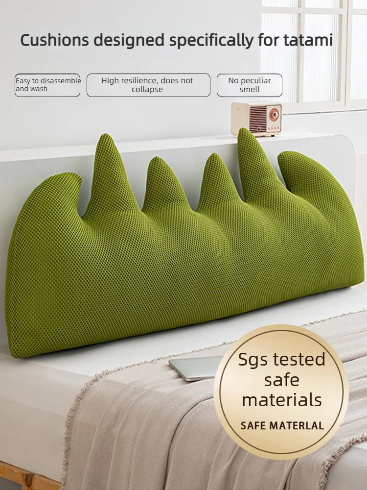 

Pillow Sofa Cushion Headboard Backrest Detachable and Washable Headboard Pillow Anti-collision and Lumbar Support Wonder