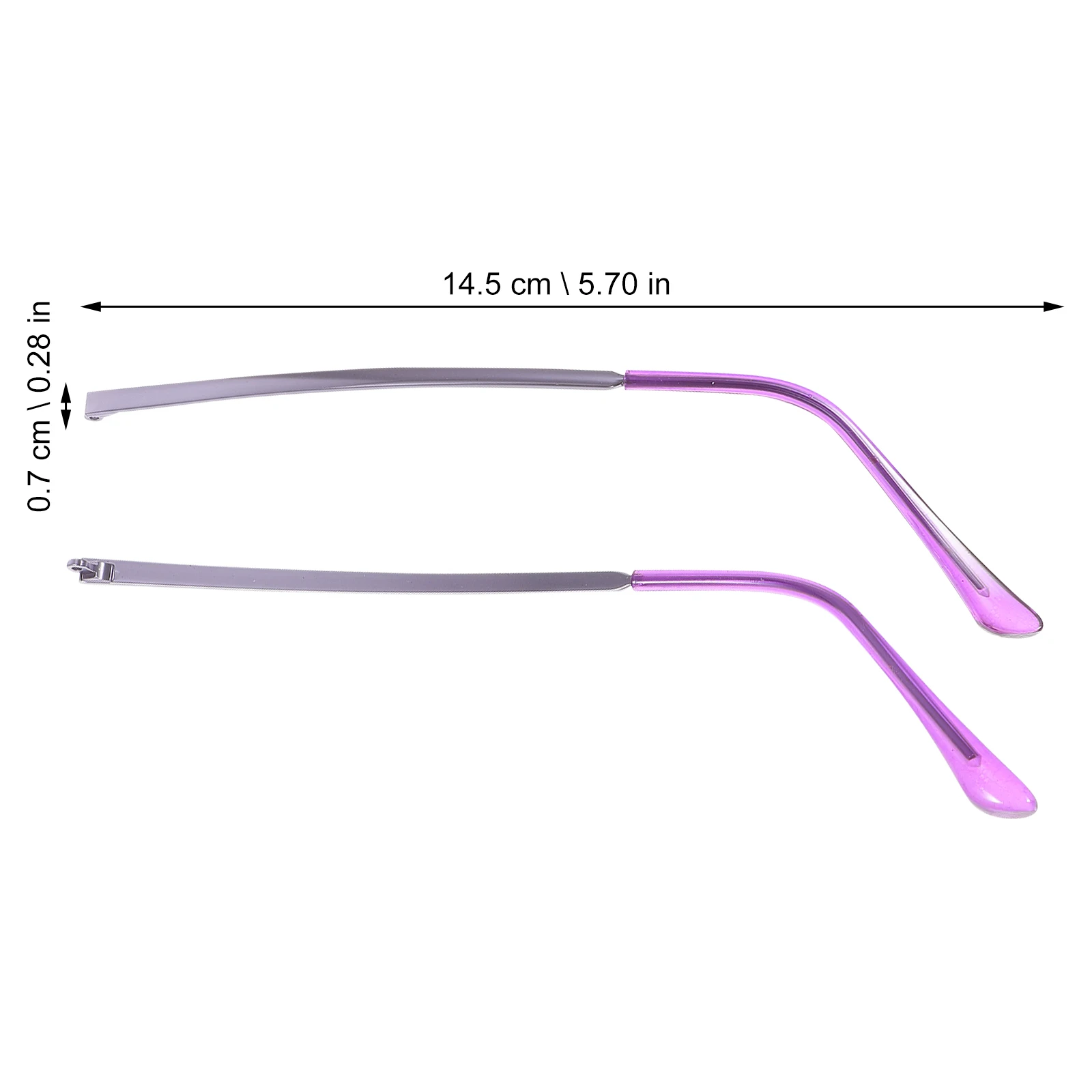 

1 Pair Replacement Metal Glasses Temple Universal Eyeglass Frame Arm Legs For Sunglasses Myopia Reading Glasses Non-Pinching