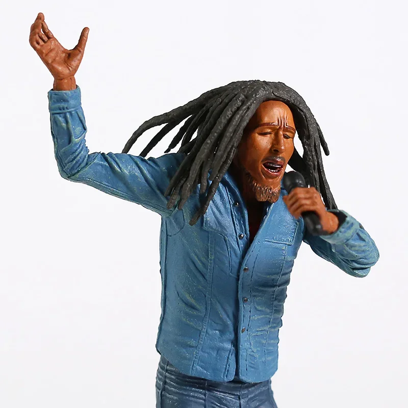 Music Legends Reggae Singer Bob Marley PVC Figure  Mini Statue Collectible Model Toy Gift