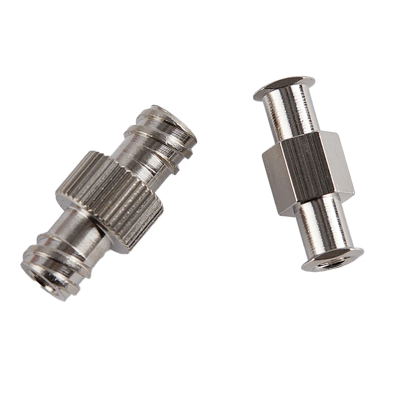 Acoplador hembra a hembra, conector de jeringa Luer, juntas dobles de Metal, adaptador Luer Lock, acoplador para piezas neumáticas, 1 Uds.