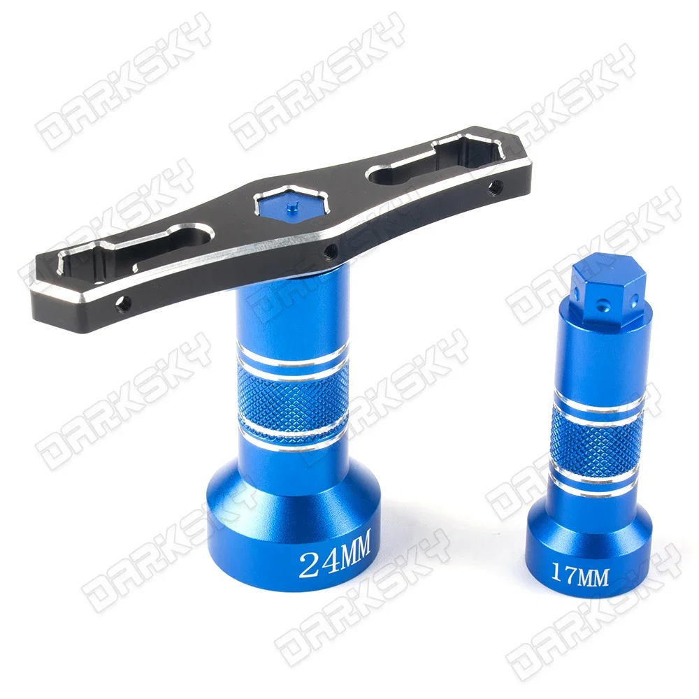 PYFORE 17MM 24MM Sechskantmuttern-Steckschlüssel-Werkzeuge für 1/5 1/6 1/8 RC Modellauto Monster Truck Crawler Räder Reifen Schraubenschlüssel Werkzeuge Zubehör – Detail 2