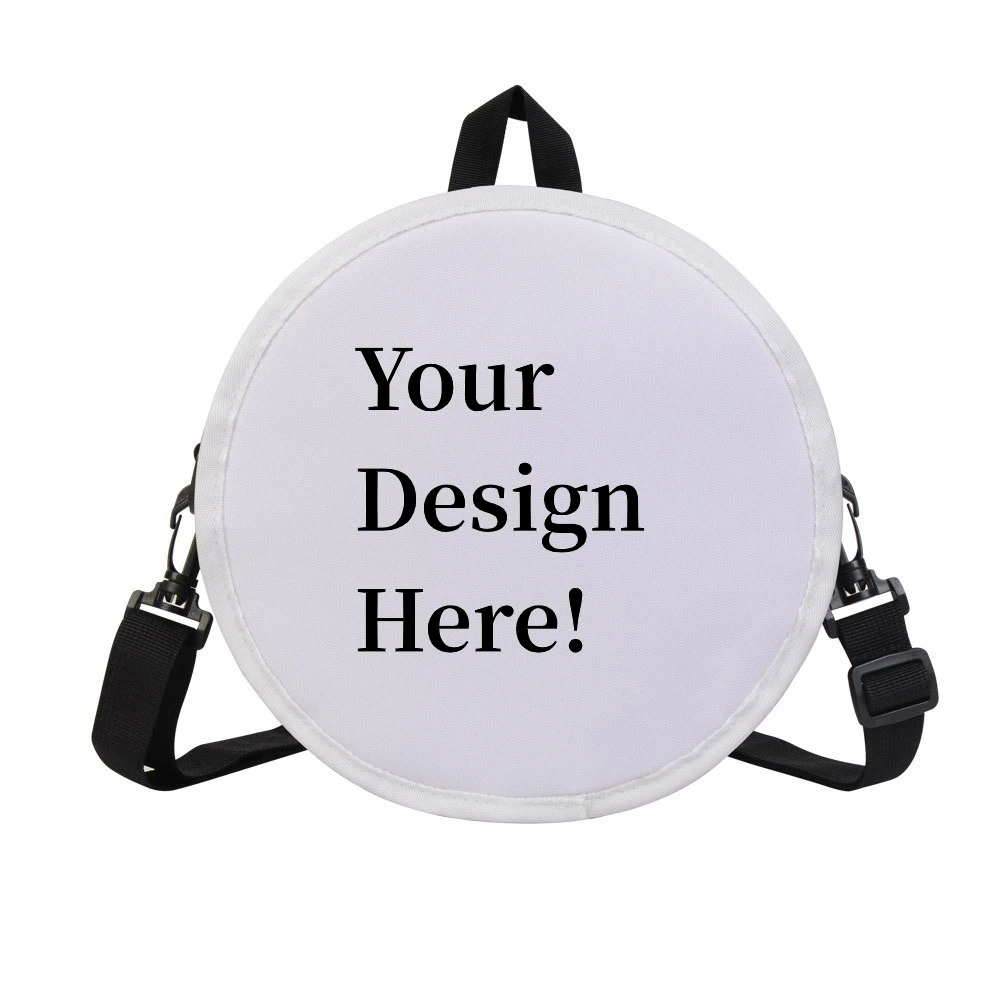 Custom Round Crossbody Bag Backpack Children 2In1 Multifunctional Crossbody Shoulder Bag Custom Name Logo Creative Gift