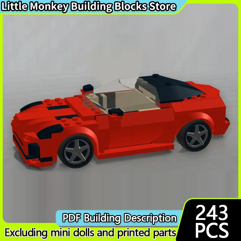 Speed Racing Car Model MOC Building Bricks DB12 Luxury Sports Car Modular Technology Children Holiday Gifts Assemble Toys Suit