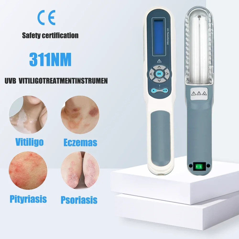 Narrow Band Light Source, 311NM, UVB, Treatment, Vitiligo, Psoriasis, Eczema Therapy Lamp, Ultraviolet Phototherapy Instrument