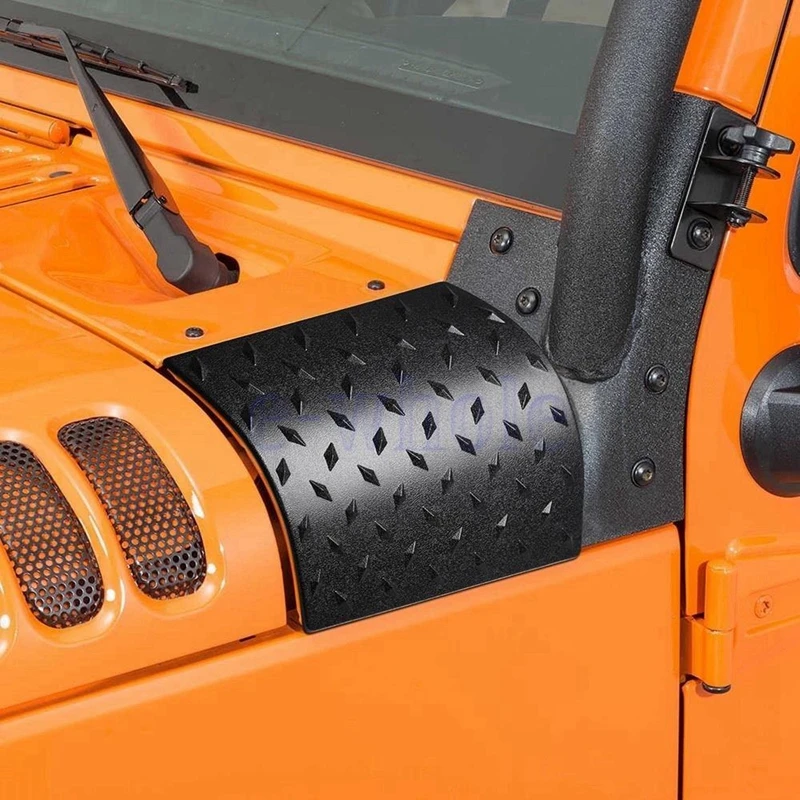 

2pcs Car Diamond Plate Side Cowl Body Armor Cover Trim for Jeep Wrangler Jk 2007 2008 2009 2010 2011 2012 2013 2014 2015 2016