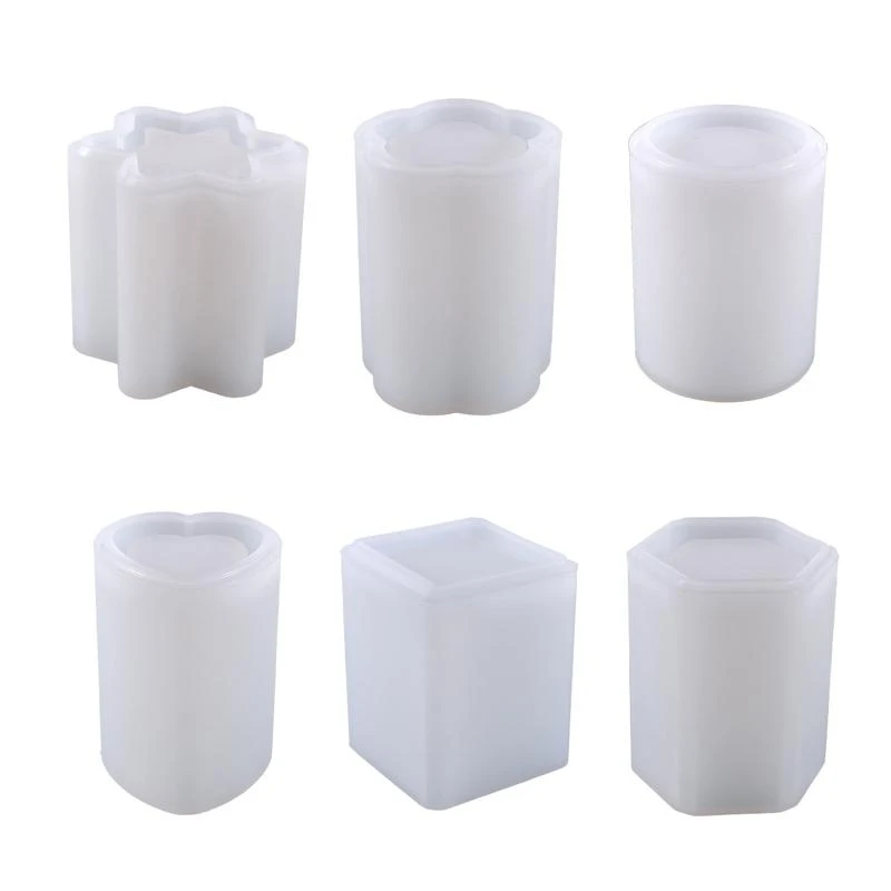 Makeup Organizers Storage Box Silicone Mold Pen Holder Resin Vase Craft DIY Tool