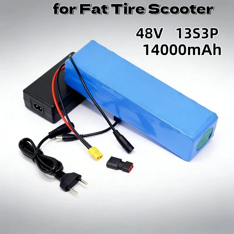 

13S3P 48V 12Ah Lithium Battery Pack New Arrival for Fat Tire Scooter with Charger Port Easy Installation Long Range Commuting