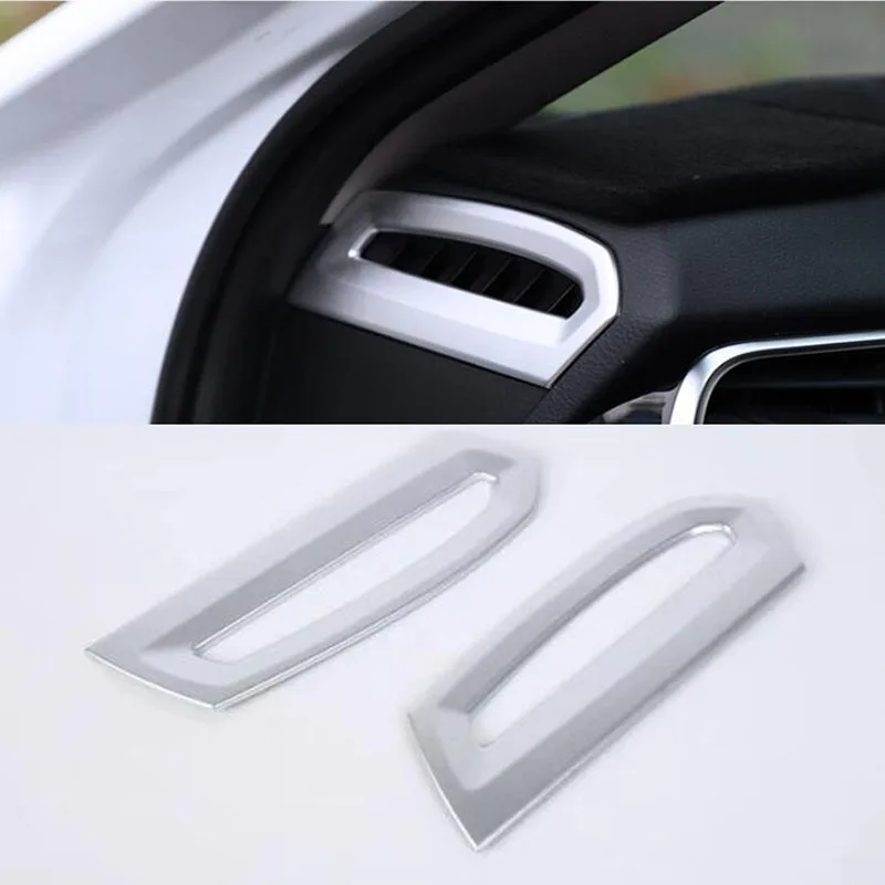 Car Upper Air Condition AC Vent Outlet Cover Trim For Toyota Camry 2017 2018 Auto Sticker ABS Matte Car Styling 2PCS