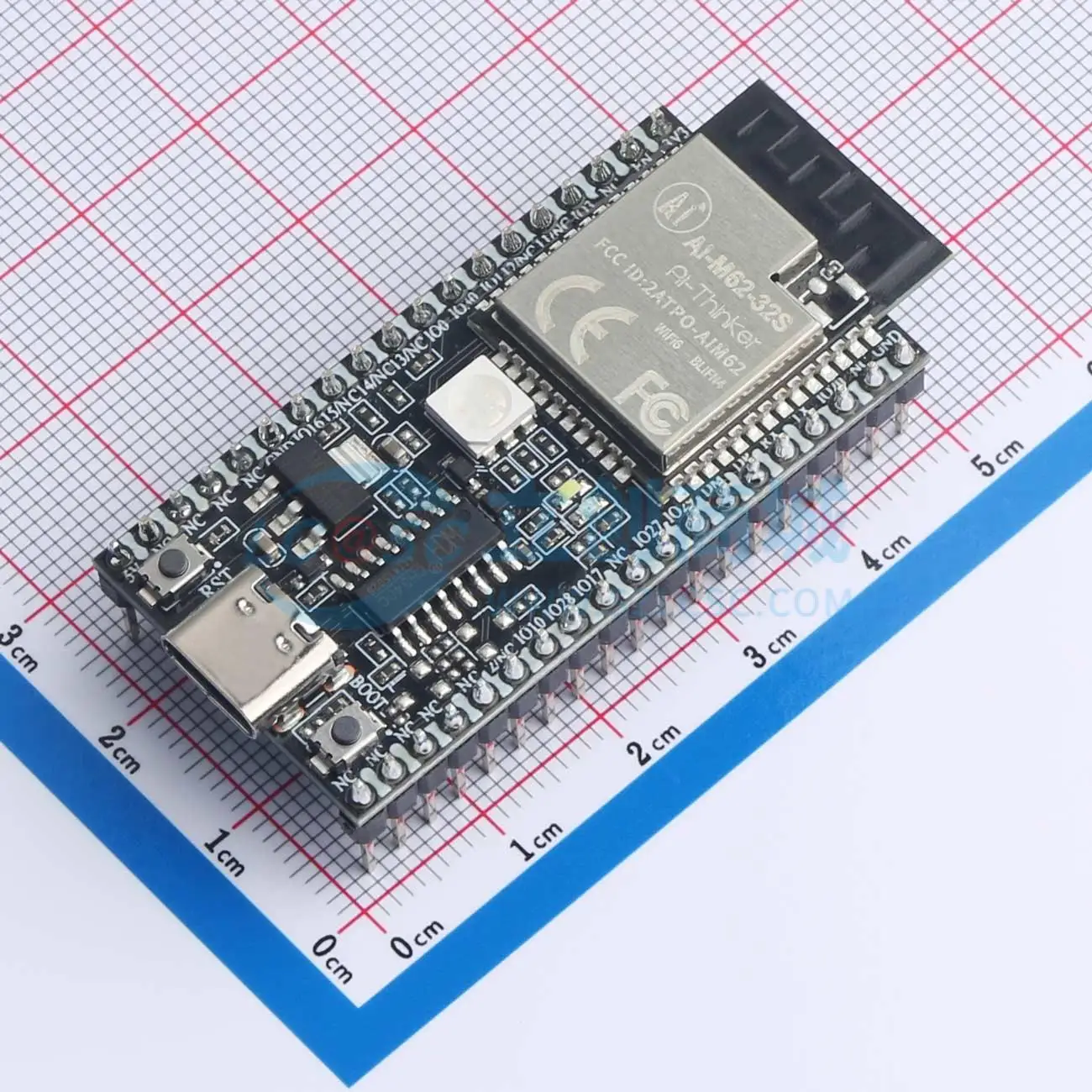 2pcs Ai-M62-32S-Kit 55x25.4mm BL616 I2C UART SPI USB I2S 2.4GHz WiFi Wireless Module for Smart Home System