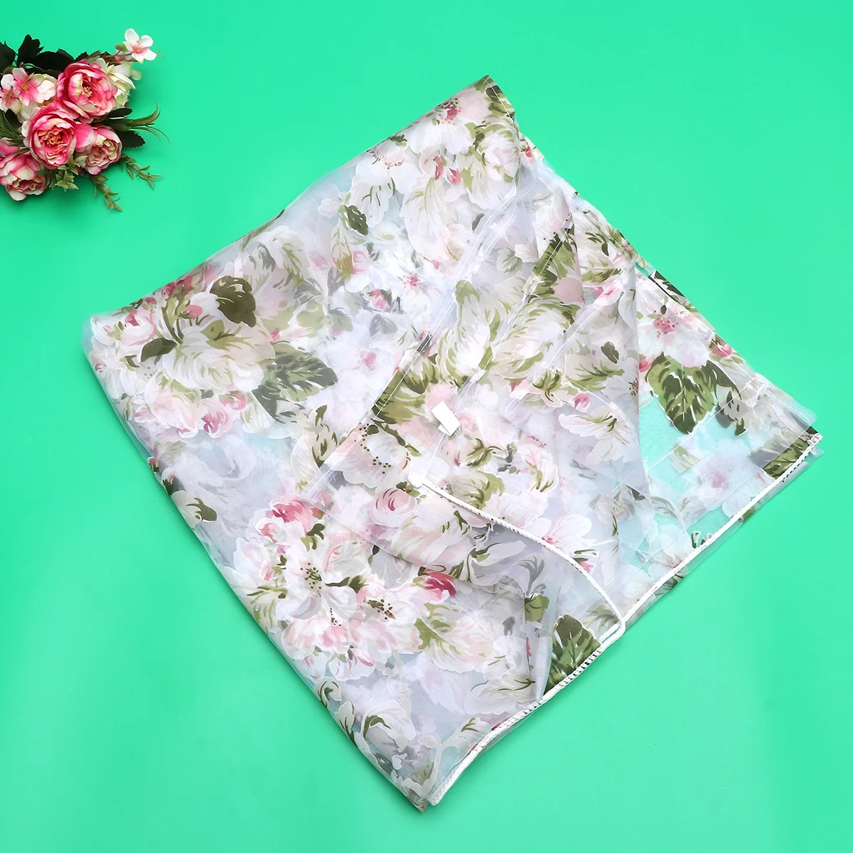 زهرة الأوركيد الوردي شير الستائر قسط البوليستر نافذة الستار غرفة المعيشة الستائر الزخرفية الستارة نافذة الستار #5