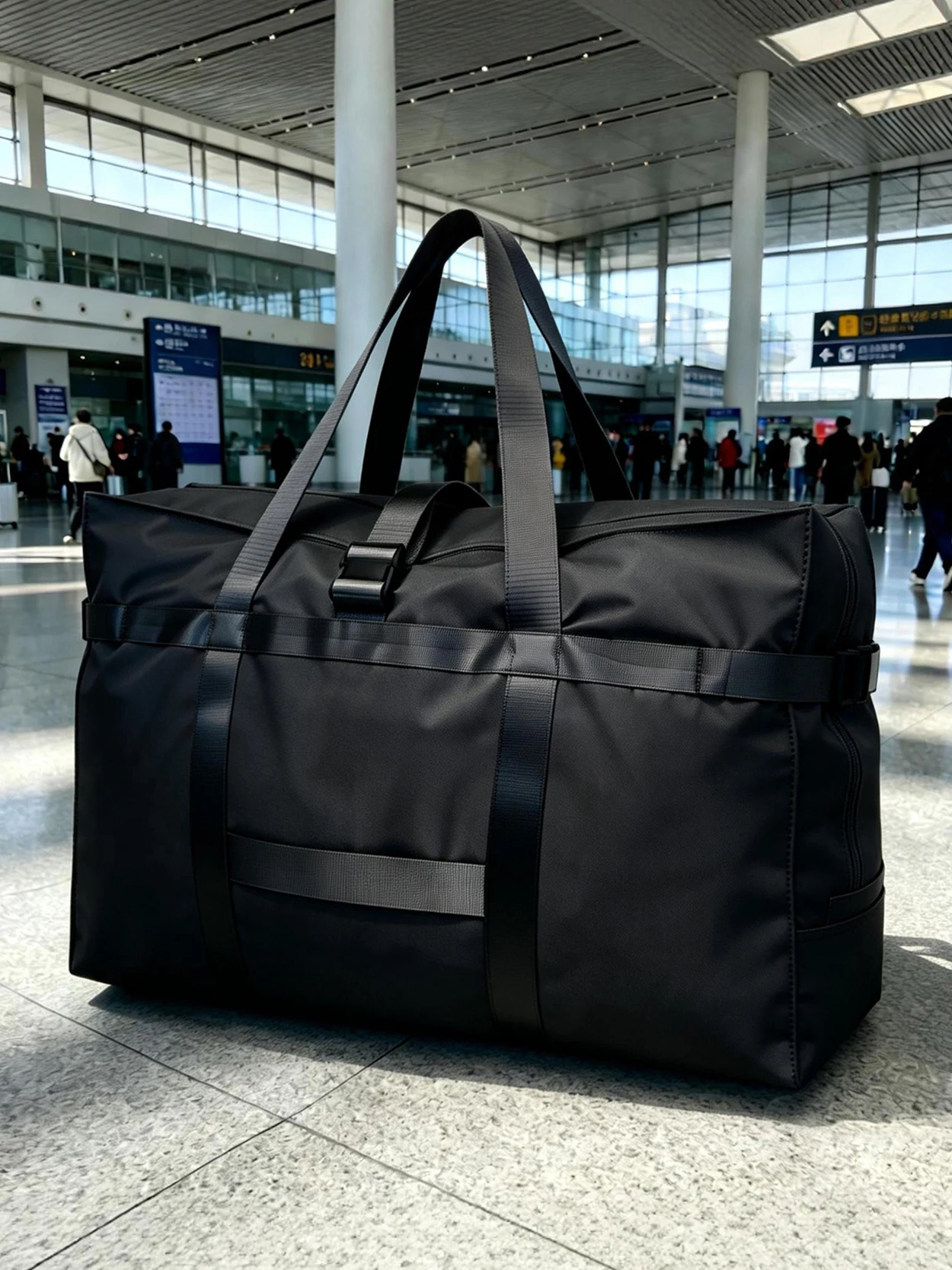 大容量旅行バッグ-ハンドル付き-機内持ち込み荷物用-衣類収納バッグ-若者向けファッション-オックスフォード布製バックパック