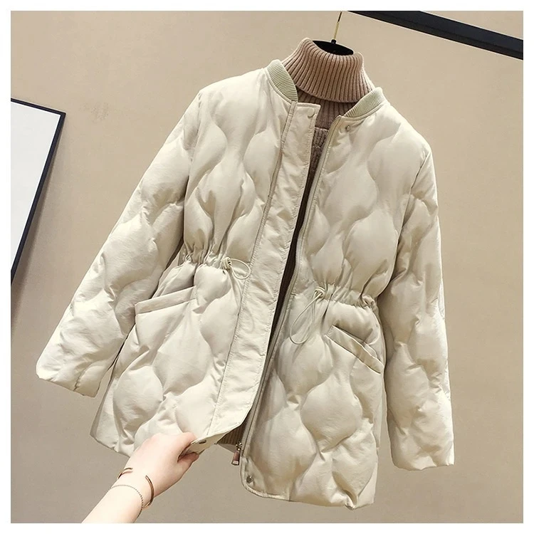 2025 New Women Warm Thicken Cotton Coat Korean Loose Waist Down Cotton Jacket Women Winter Windproof Jacket Women Parka Outwear