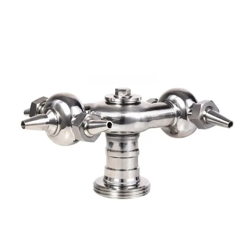 Sanitary Stainless Steel SS304 SS316L Threaded Rotary Cleaner 360 Degree Nozzle Horn Tank Washer