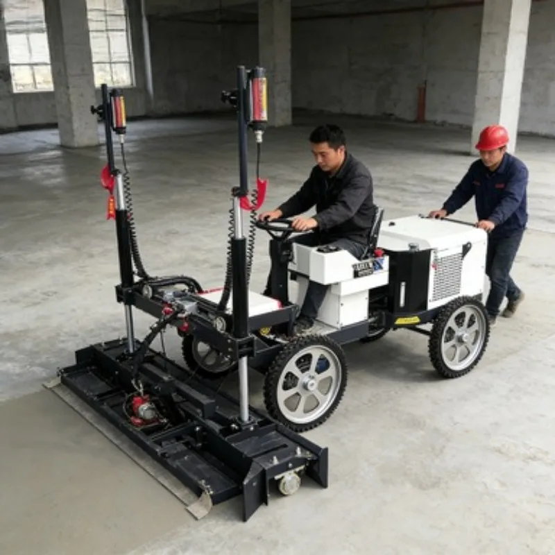 Portable Laser Leveling Machine Flexible Movement for Small-Scale Concrete Floor Paving