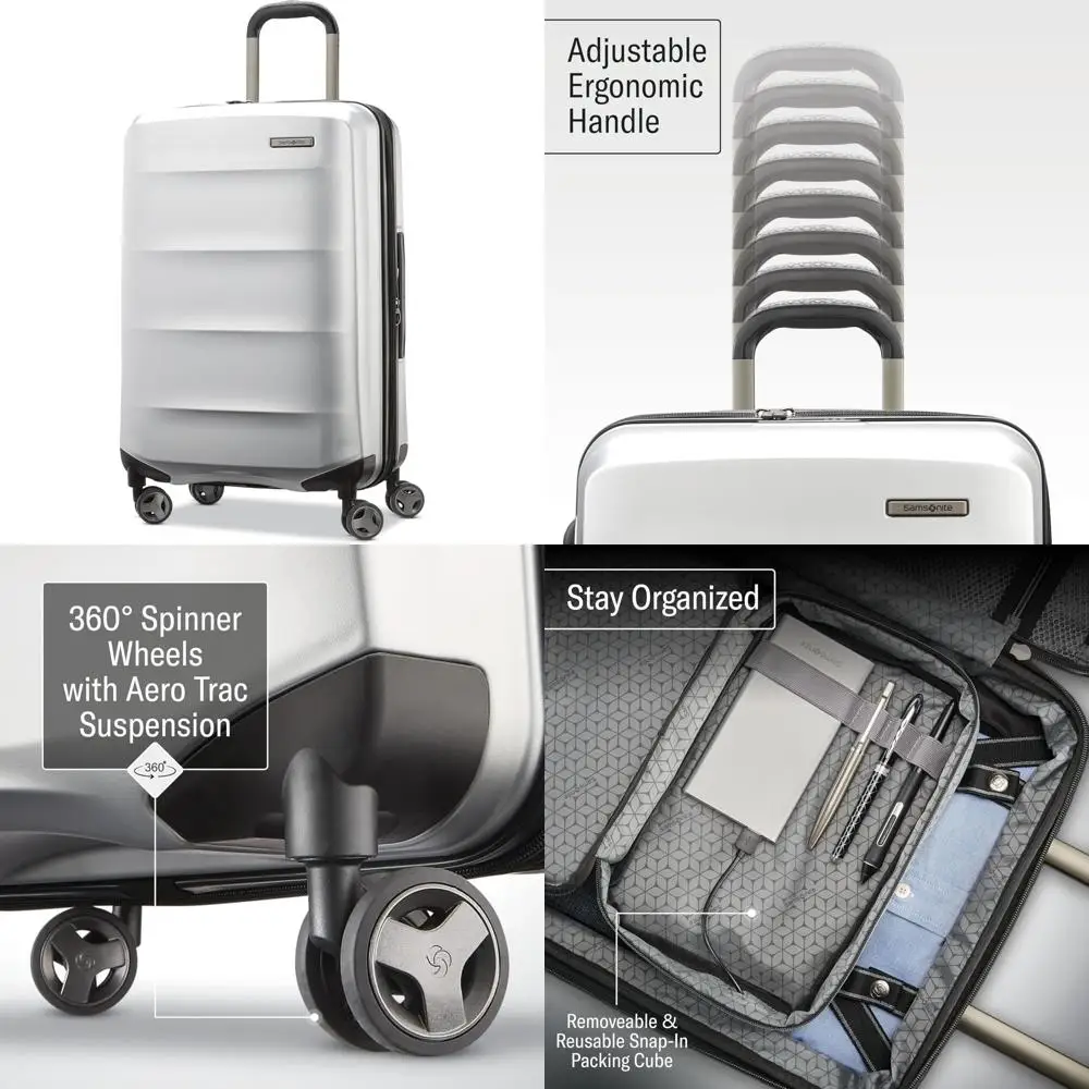 

Легкий твердый корпус, 24-дюймовый средний багаж, устойчивый к ударам, 360° ° Спиннеры Aero Trac для прочных путешествий