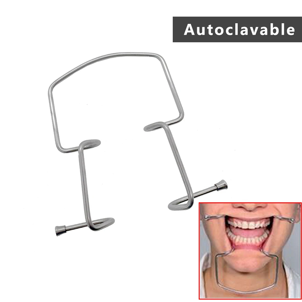 Retractor de labios y mejillas para implante Dental, instrumento quirúrgico de ortodoncia, abridor de boca, Autoclavable, acero inoxidable